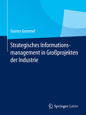 cover image of Strategisches Informationsmanagement in Großprojekten der Industrie